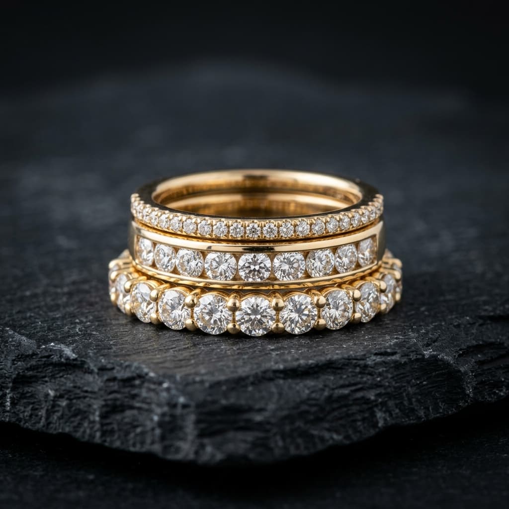 Gold earrings